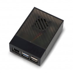 Argon Poly+5 Case with 30mm PWM Fan (Black-Black)