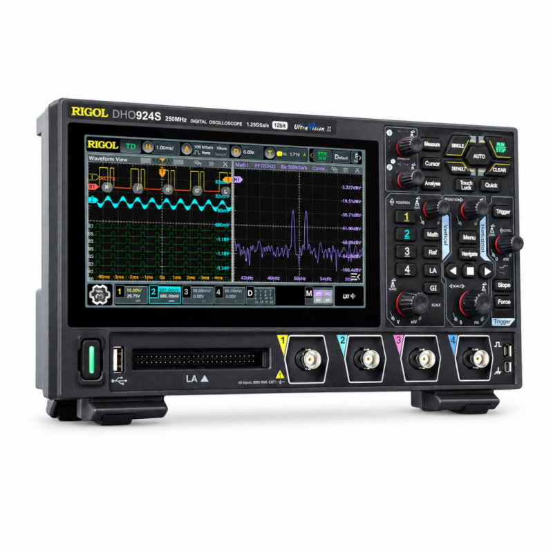 Digitální osciloskop RIGOL DHO924S - 4 kanály, 250 MHz, 1,25