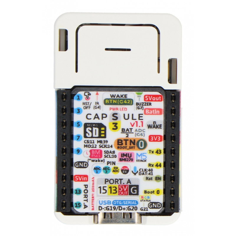 M5Capsule Kit - vývojová deska s M5Stamp S3A - M5Stack K129 v1.1
