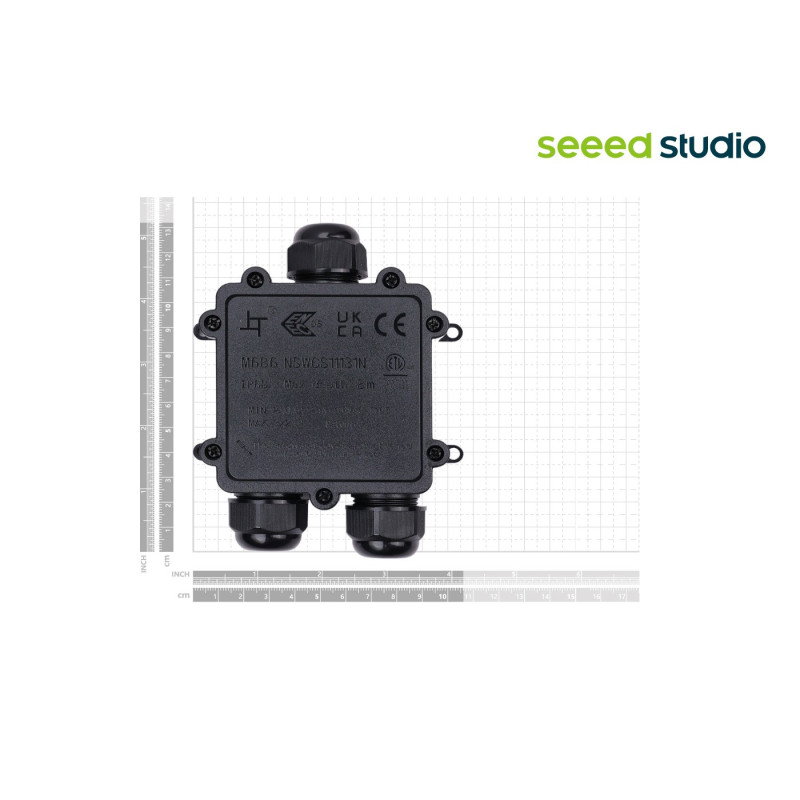 Rozvodná krabice IP68 pro SenseCAP S2100 - 12 svorek, kabely 4-8 mm - Seeedstudio 114992988