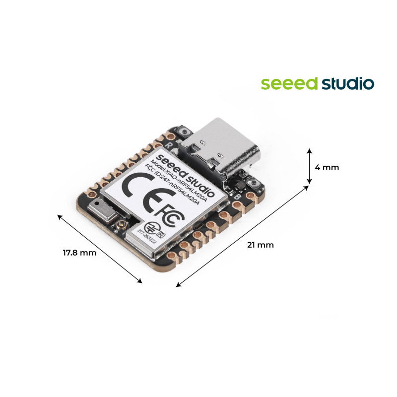 Seeed Xiao nRF54LM20A Sense - BLE 6.0/Thread/ZigBee/Matter/NFC - IMU a mikrofon - Seeedstudio 100018440