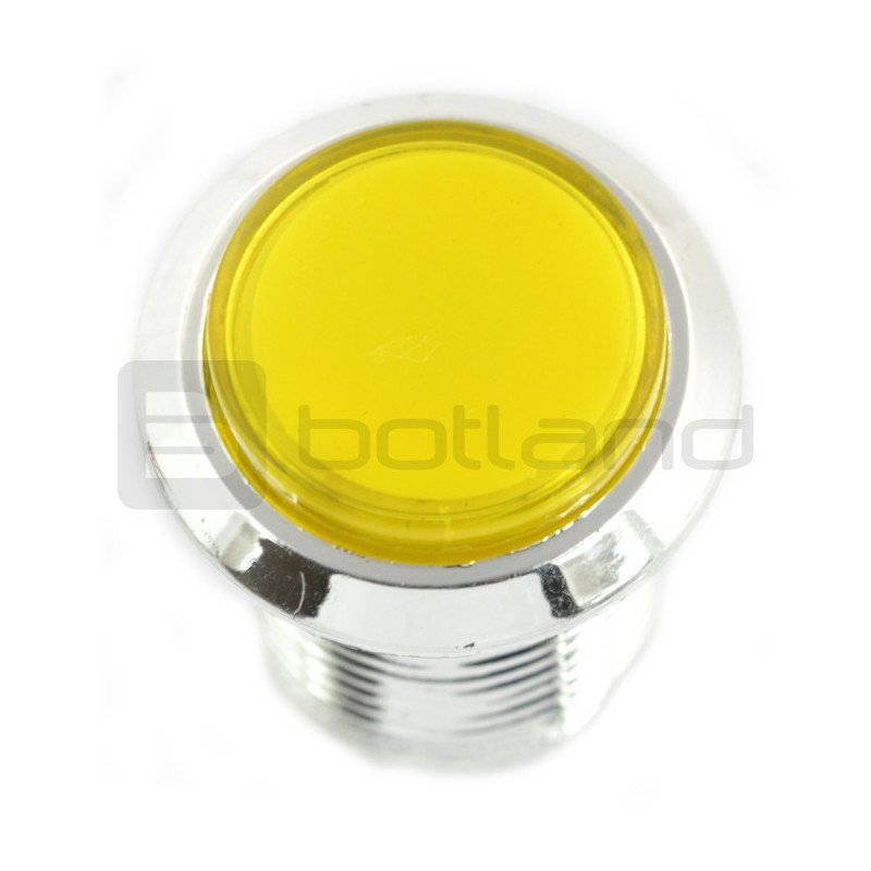 Tlačítko 3,3 cm - žluté podsvícení