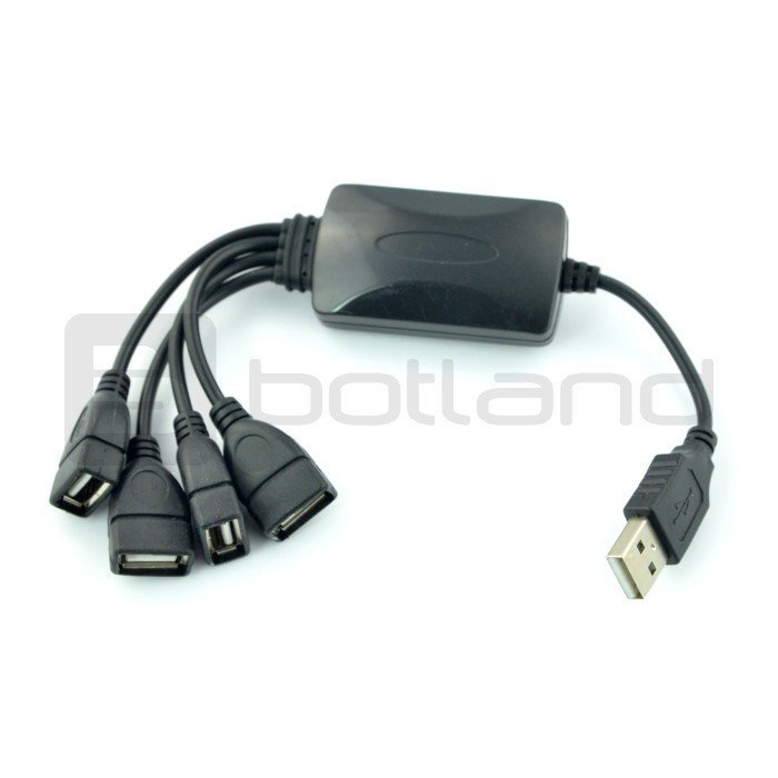 HUB USB 2.0 4 porty - 20 cm