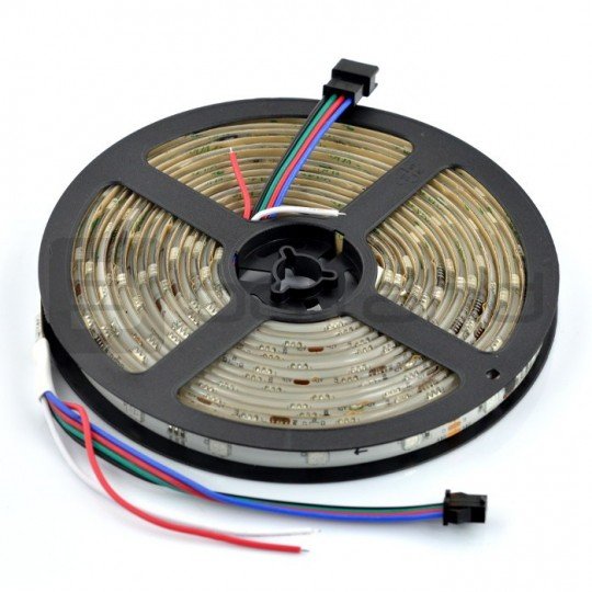 RGB LED pásek WS2821 IP65 36 LED / m, 9W / m, 24V - 5m
