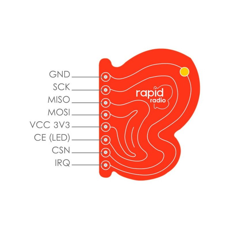 RapidRadio GPIO - bezdrátový modul pro Raspberry Pi - 2,4 GHz