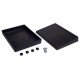 Plastové pouzdro Kradex Z33A - 190x140x46mm černé Plastové pouzdro Kradex Z33A - 190x140x46mm černé