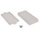 Plastové pouzdro Kradex Z34UJ - světlo 129x68x24mm s ušima Plastové pouzdro Kradex Z34UJ - světlo 129x68x24mm s ušima