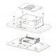 Pouzdro pro Raspberry Pi, vyhrazená 7 '' obrazovka a fotoaparát - pouzdro Premium bílé Pouzdro pro Raspberry Pi, vyhrazená 7 '' obrazovka a fotoaparát - pouzdro Premium bílé