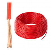 Instalační kabel LgY 1x0,5 H05V-K - červený - 1m