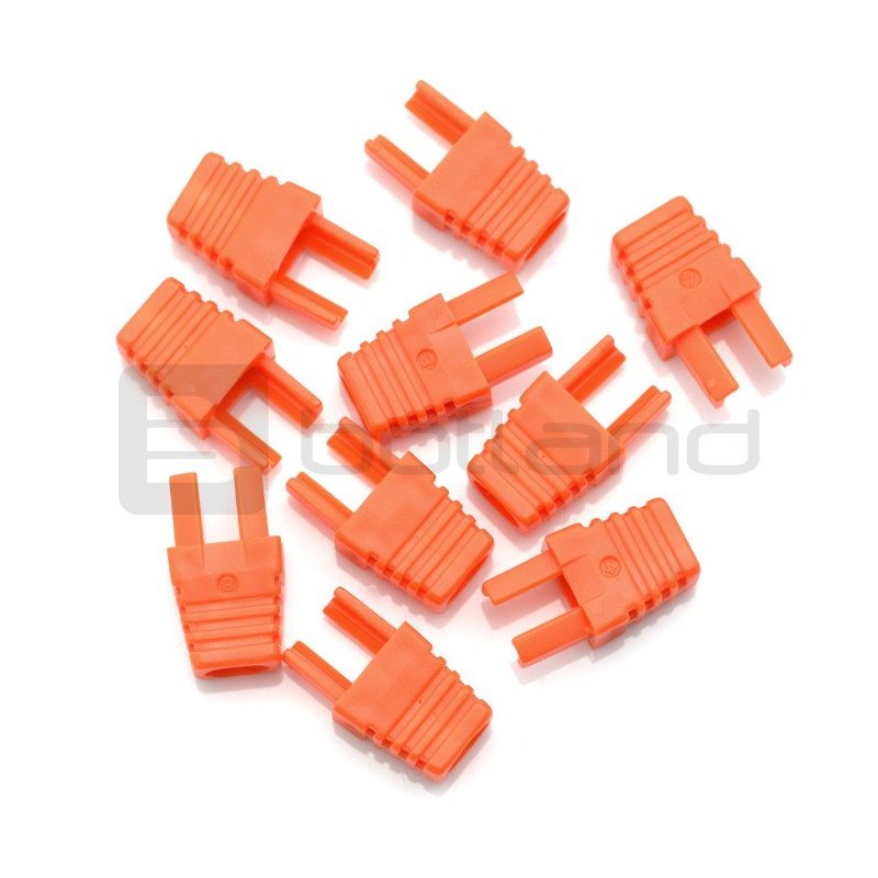 Odlehčení tahu pro kabel RJ45 8P8C - oranžové - 10ks