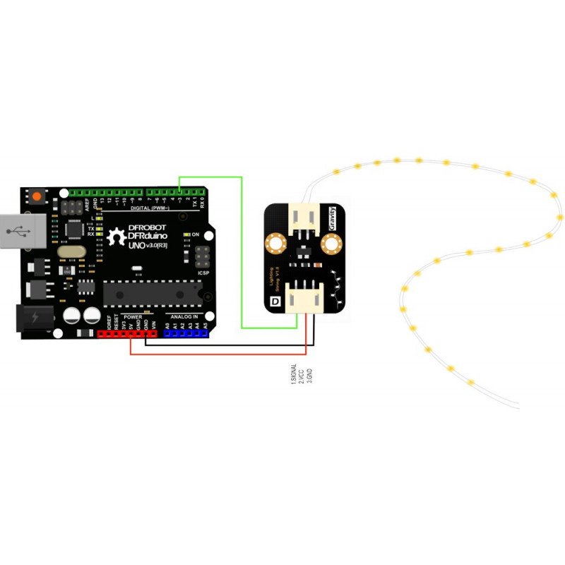 DFRobot - LED pásek pro Arduino - 4m, teplá barva
