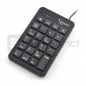 Gembird KPD-01 numerická klávesnice USB - černá - zdjęcie 1