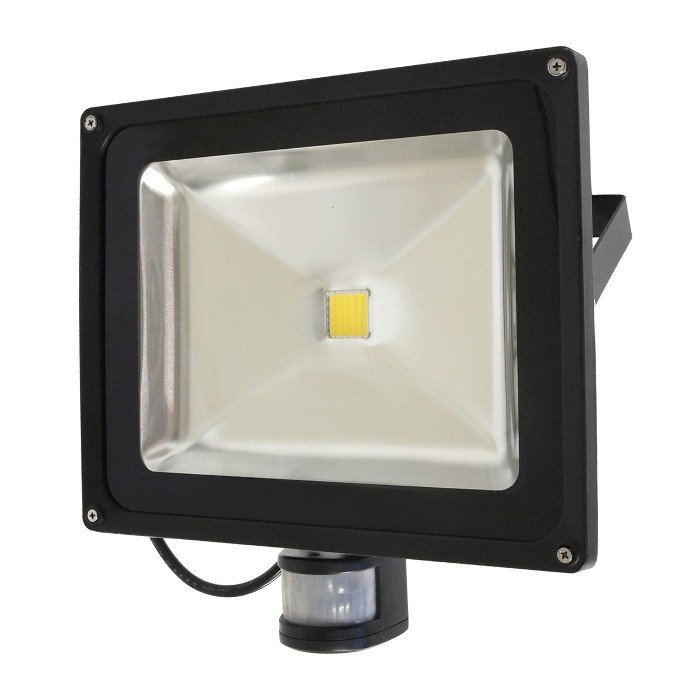 ART HQ PIR LED venkovní lampa s detektorem pohybu, 50W, 4500lm, IP65, AC80-265V, 4000K - neutrální bílá