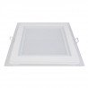 LED ART panel skleněný čtverec 20x20cm, 16W, 1000lm, AC80-265V, 3000K - teplá bílá - zdjęcie 2