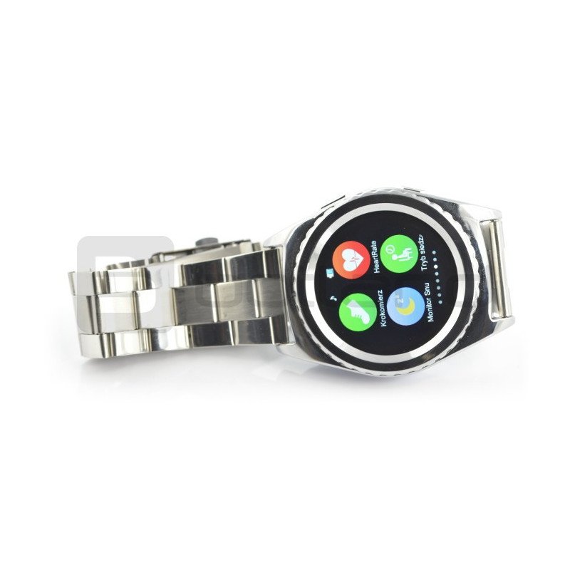 SmartWatch NO.1 G4 stříbrná - chytré hodinky