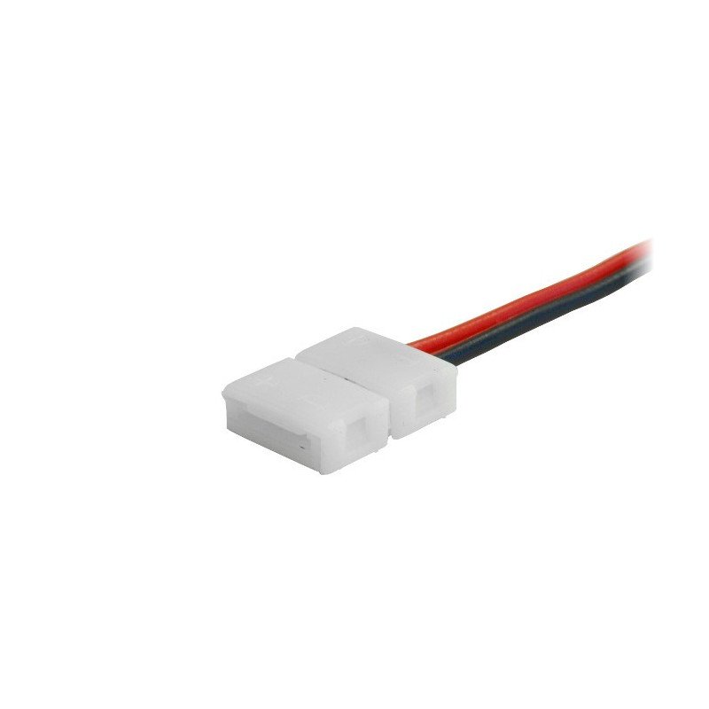 Konektor pro LED pásky a pásky 8mm 2 pin se dvěma svorkami - 12cm