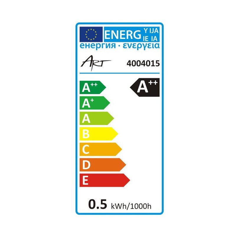 LED žárovka ART E27, 0,5 W, 30 lm, zelená