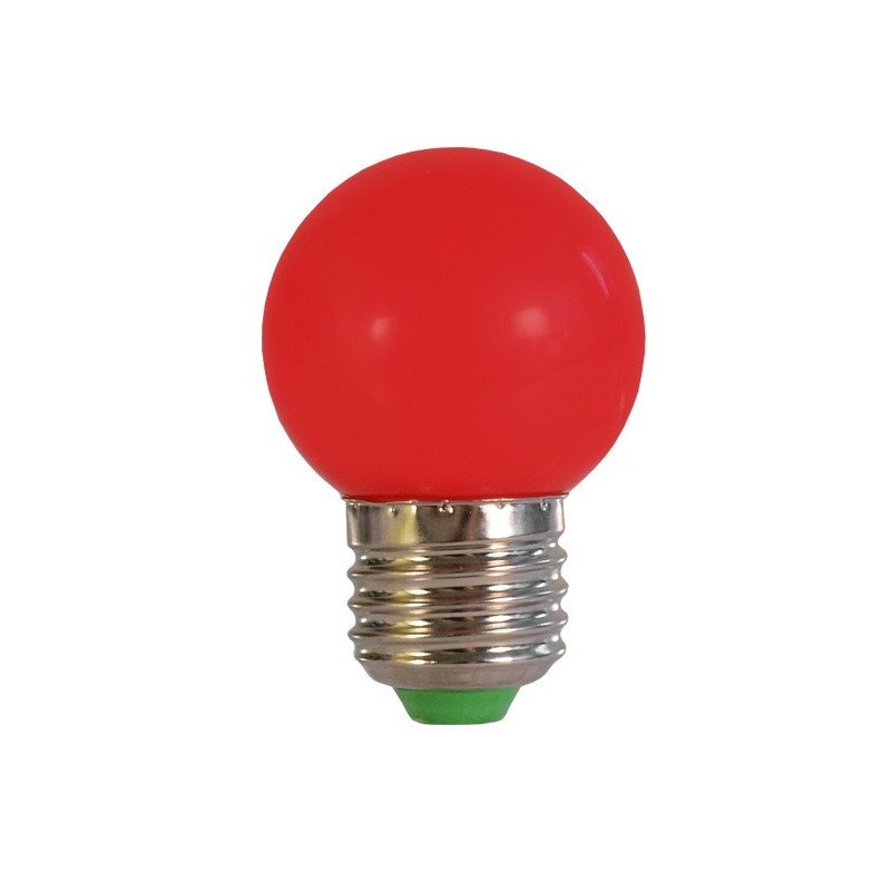 LED ART žárovka E27, 0,5 W, 30 lm, červená
