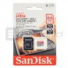 Paměťová karta SanDisk Ultra microSD 64 GB 80 MB / s UHS-I třída 10 s adaptérem - zdjęcie 2