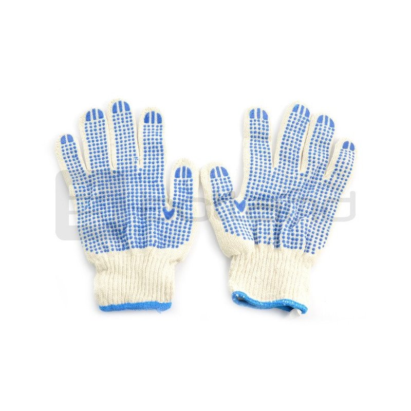 Tečkované pracovní rukavice velikost 10