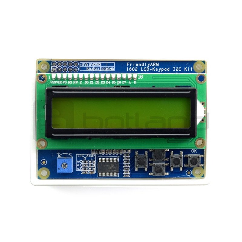 Klávesnice LCD 1602 - displej pro pouzdro Nano Pi a Raspberry +