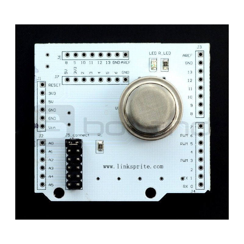 LinkSprite - MQ-2 Smoke Detector Shield - detektor kouře pro Arduino