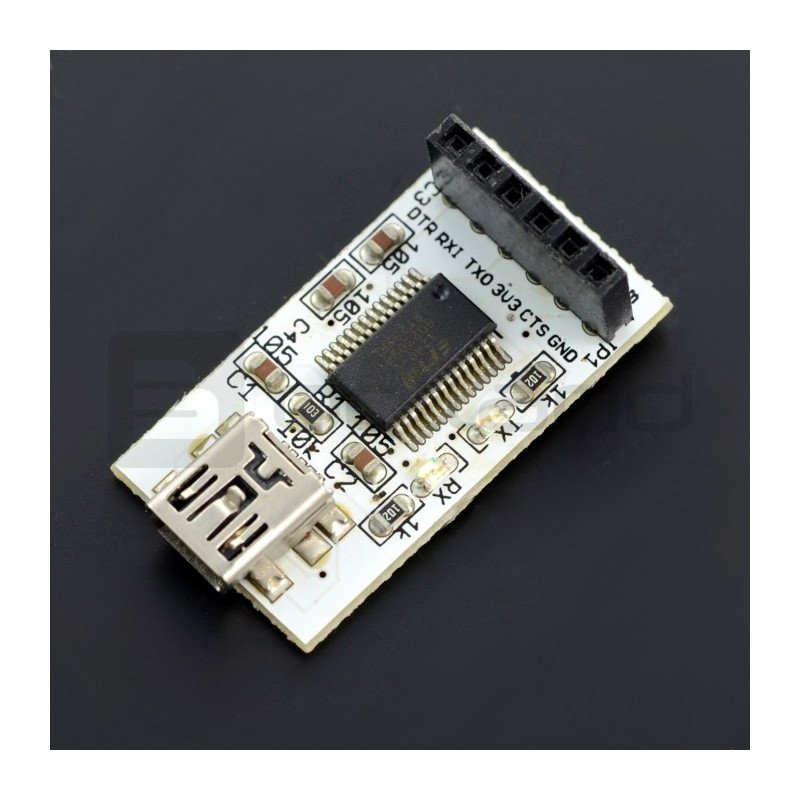 Převodník USB-UART FT232RL pro pcDuino - miniUSB zásuvka