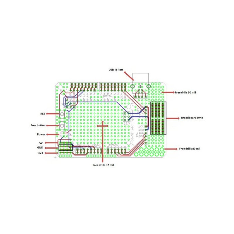 LinkSprite - Proto Shield Kits - Štít pro Arduino