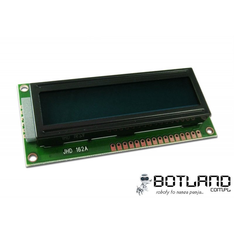 LCD displej 2x16 znaků, černý a zelený