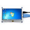 Odporový dotykový LCD TFT 5 '' (B) 800x480px HDMI + USB Rev 2.1 pro Raspberry Pi 3/2 / Zero + černobílé pouzdro - zdjęcie 11