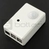 Bílé pouzdro pro RaspberryPi, kameru a snímač pohybu PIR SPI-BOX - zdjęcie 1