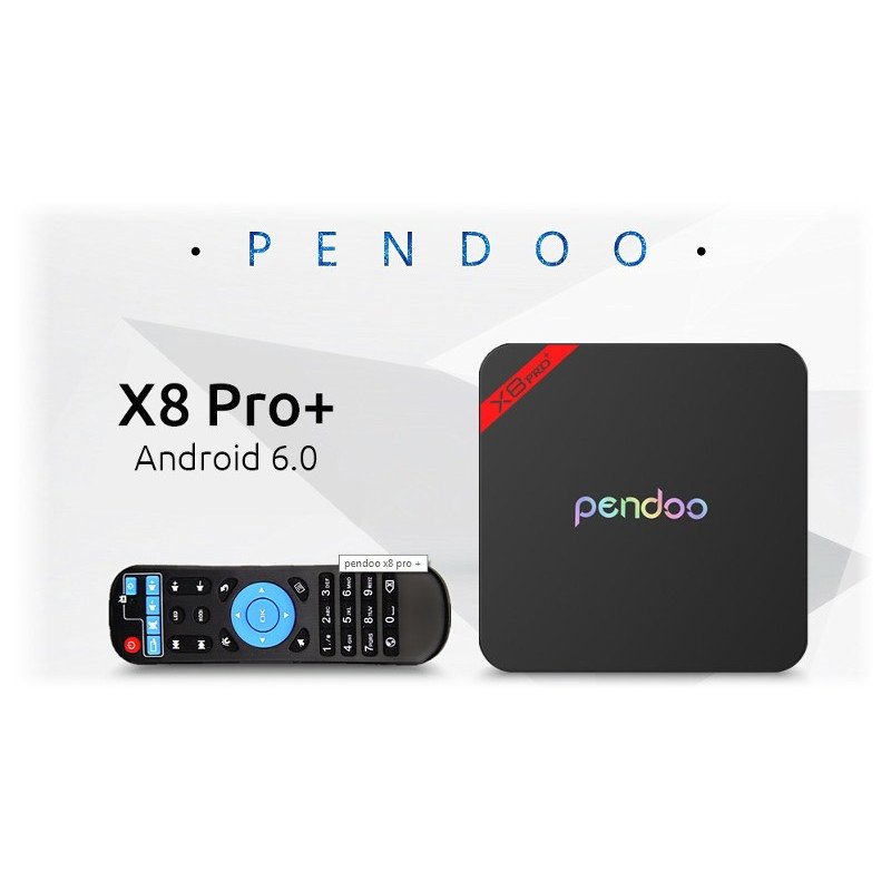 Chytrý televizní přijímač Android 6.0 Pendoo X8 Pro + QuadCore 1 GB RAM / 8 GB