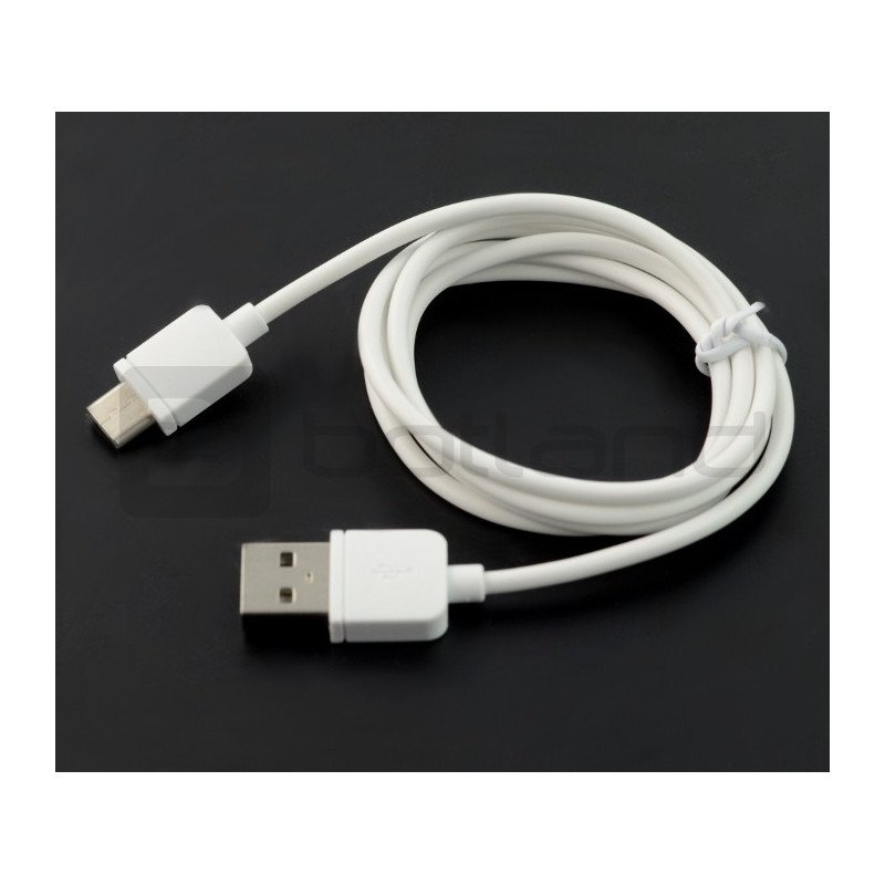 Kabel USB 2.0 typu A - USB 2.0 typu C - 1m bílý
