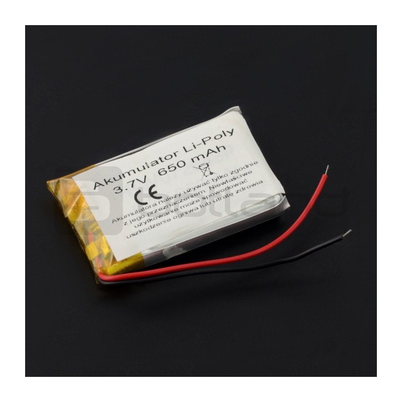 Li-Pol 650mAh 3,7V baterie