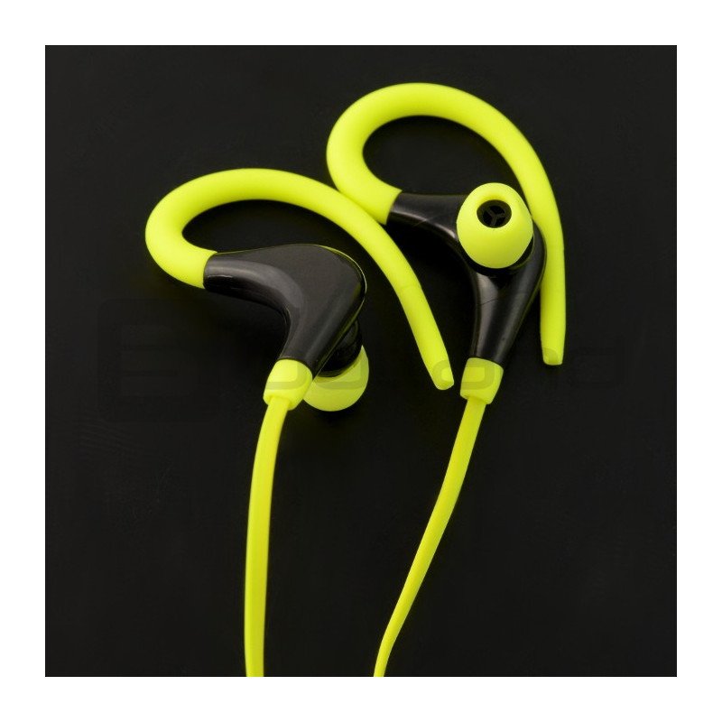 Bezdrátová sluchátka Art AP-BX61-G s mikrofonem - limetkově zelená