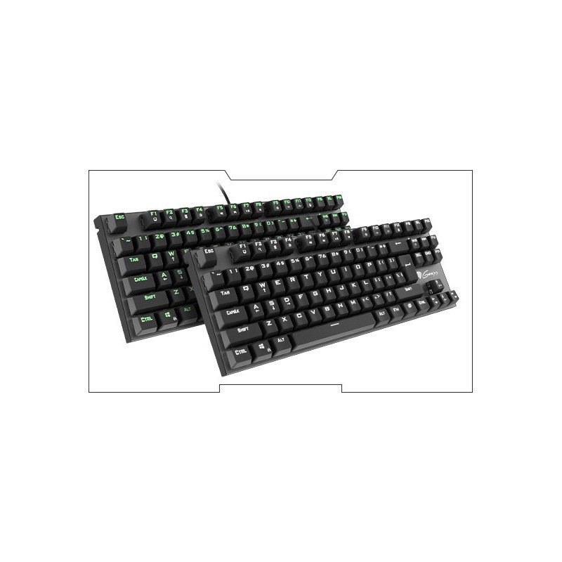 Mechanická klávesnice - zelené podsvícení Genesis Thor 300 TKL - modrá