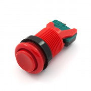 Arkádové konkávní tlačítko 3,5 cm - červené - SparkFun