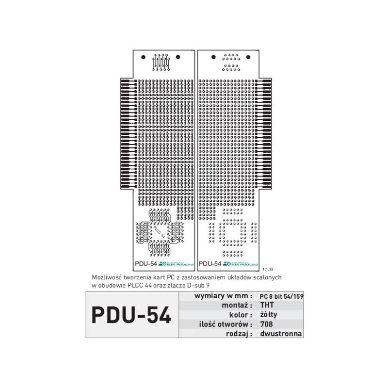 Univerzální PCB PDU54