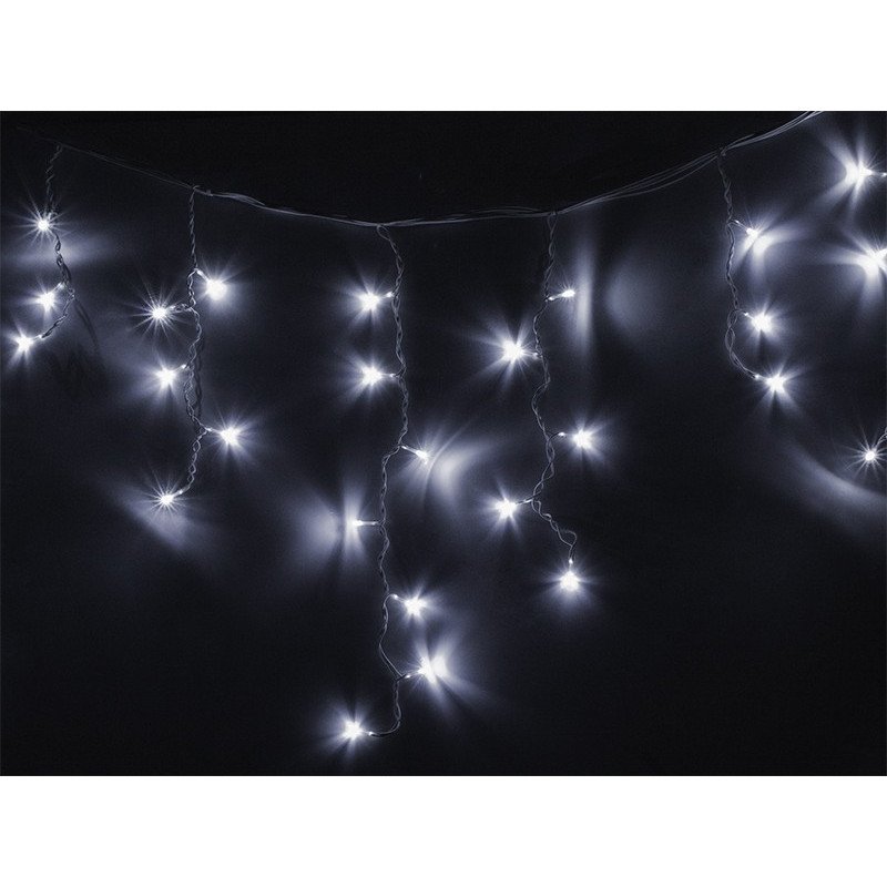 LED světla na vánoční stromky - studená bílá - 96 kusů - rampouchy