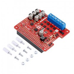 Pololu Dual G2 High-Power 18v18 - dvoukanálový budič motoru 30V / 18A - štít pro Raspberry Pi - sestavený