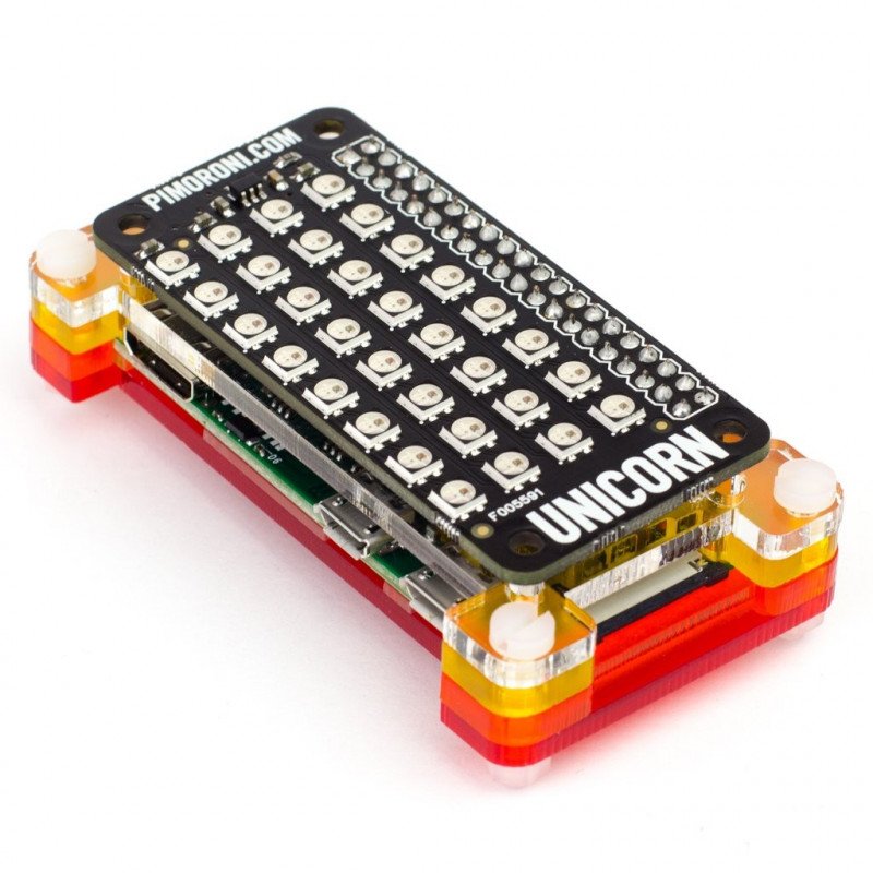 Unicorn pHAT - překryv s LED matricí pro Raspberry Pi