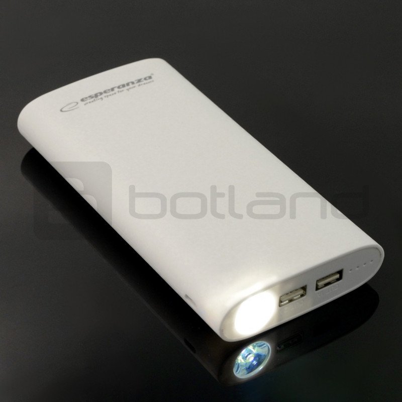 PowerBank Esperanza Nitro EMP119W 17400mAh mobilní baterie - bílá