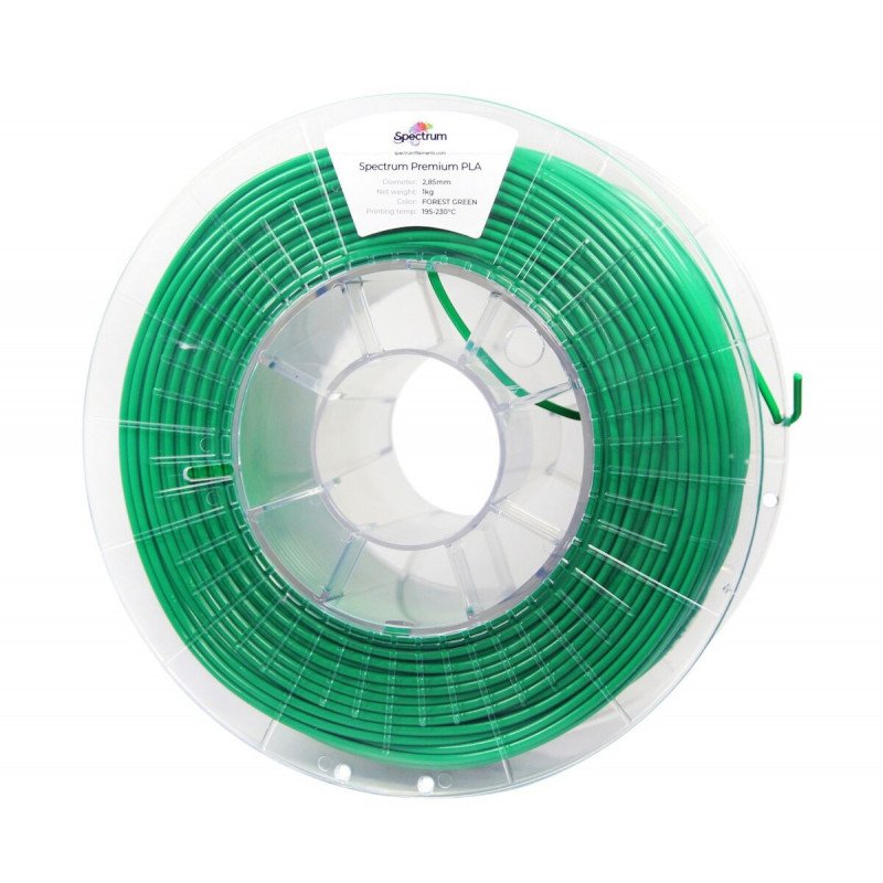 Filament Spectrum PLA 2,85 mm 1 kg - lesně zelená