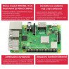 Raspberry Pi 3 model B + WiFi Dual Band Bluetooth 1 GB RAM 1,4 GHz - zdjęcie 6