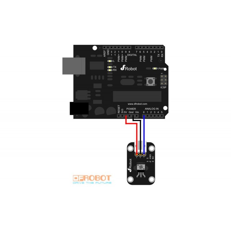 Analogový otočný potenciometr V1 pro Arduino a Raspberry - DFRobot Gravity