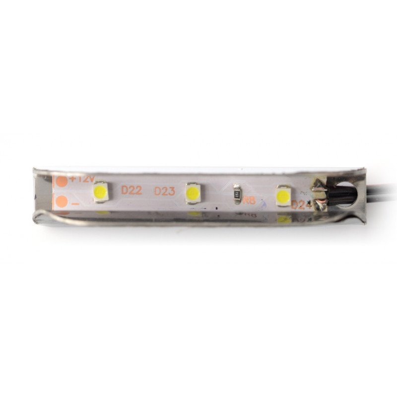 LED osvětlení polic NSS60 - 3 LED, bílo-studené - 12V / 0,24W - nerezová ocel