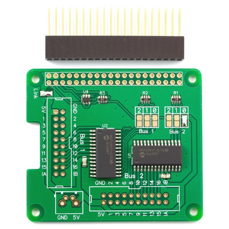 IO Pi Plus - expandér pro Raspberry Pi - 32 I/O pinů
