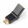 Úhlový, rozbitý HDMI adaptér - zásuvka - zástrčka - zdjęcie 1