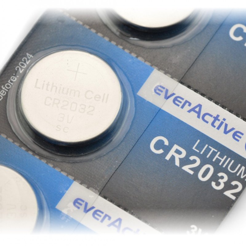 Lithiová baterie CR2032 3V EverActive - 5ks