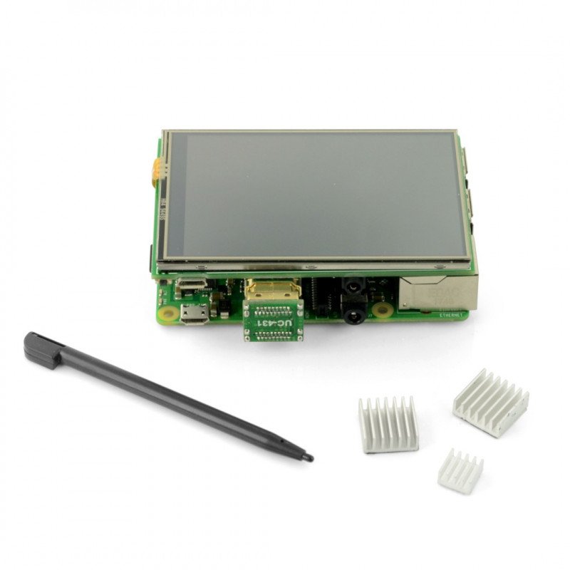 Odporový dotykový displej LCD TFT 3,5 '' 480x320px pro Raspberry Pi 3B / 3/2